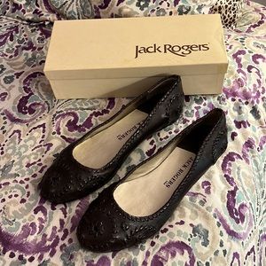 NWOT Jack Rogers Navajo Pinwheel Ballet Flats Brown 11M